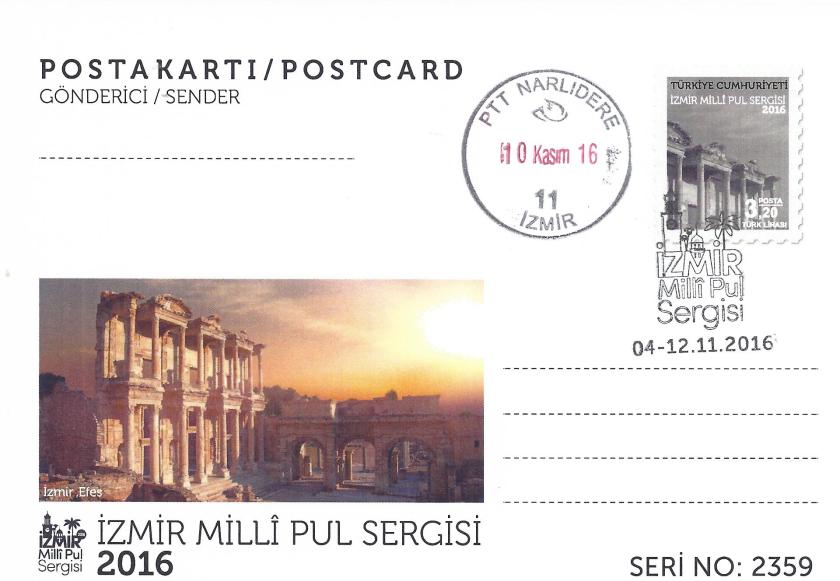 İzmir milli pul sergisi antiyeleri - 4 Kasım 2016