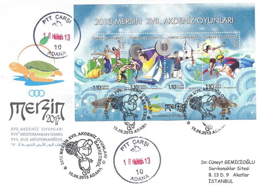 Akdeniz Oyunları Basketbol damgası Adana