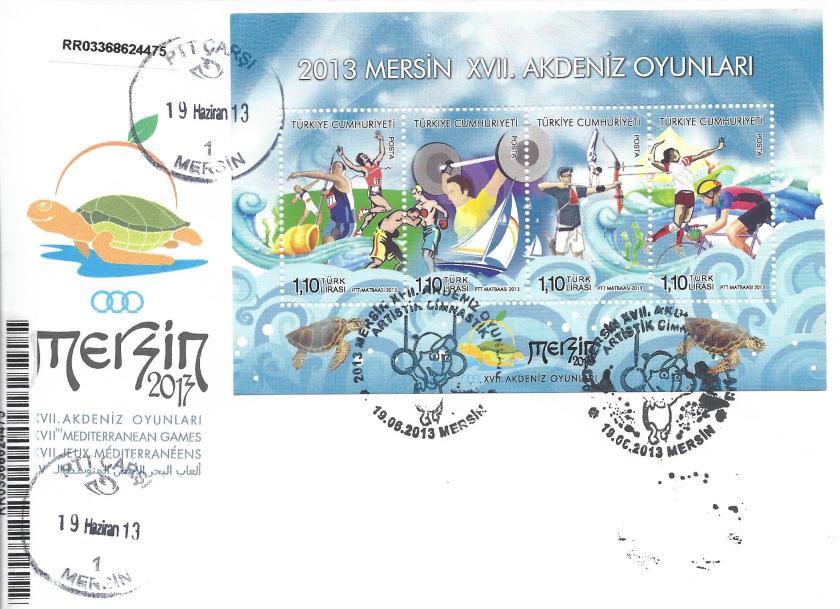 Akdeniz Oyunları Artistik Jimnastik damgası Mersin