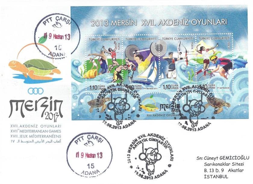 Akdeniz Oyunları Artistik Jimnastik damgası Adana