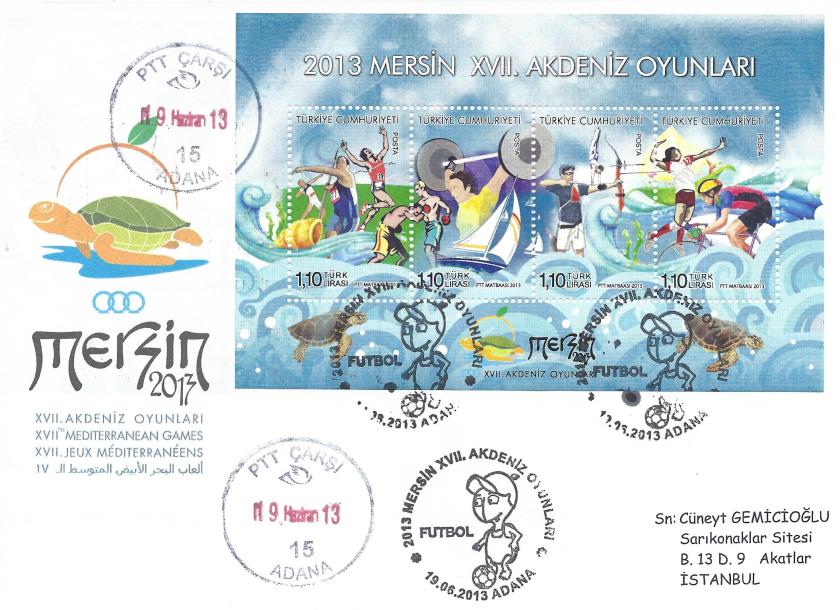 Akdeniz Oyunları Artistik Jimnastik damgası Adana