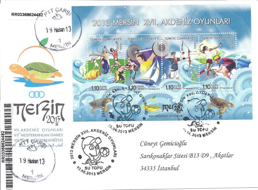 Akdeniz Oyunları Su topu damgası Mersin