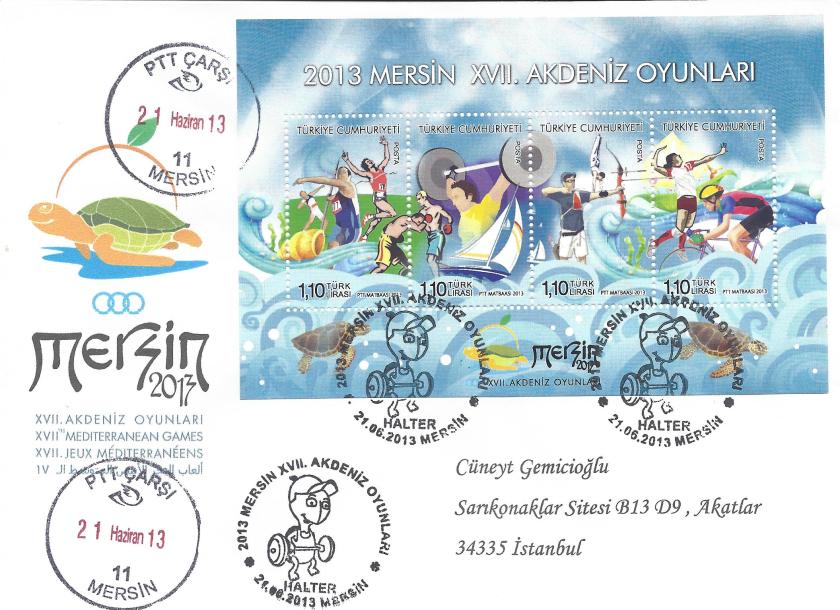 Akdeniz Oyunları Halter damgası Mersin