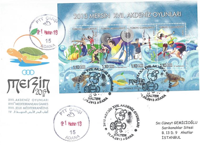 Akdeniz Oyunları Halter damgası Adana