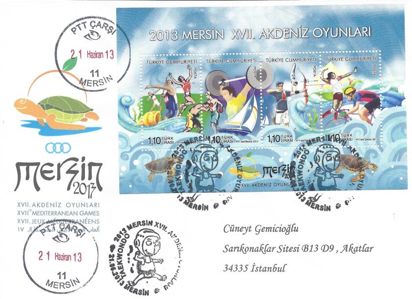 Akdeniz Oyunları Taekwondo damgası Mersin