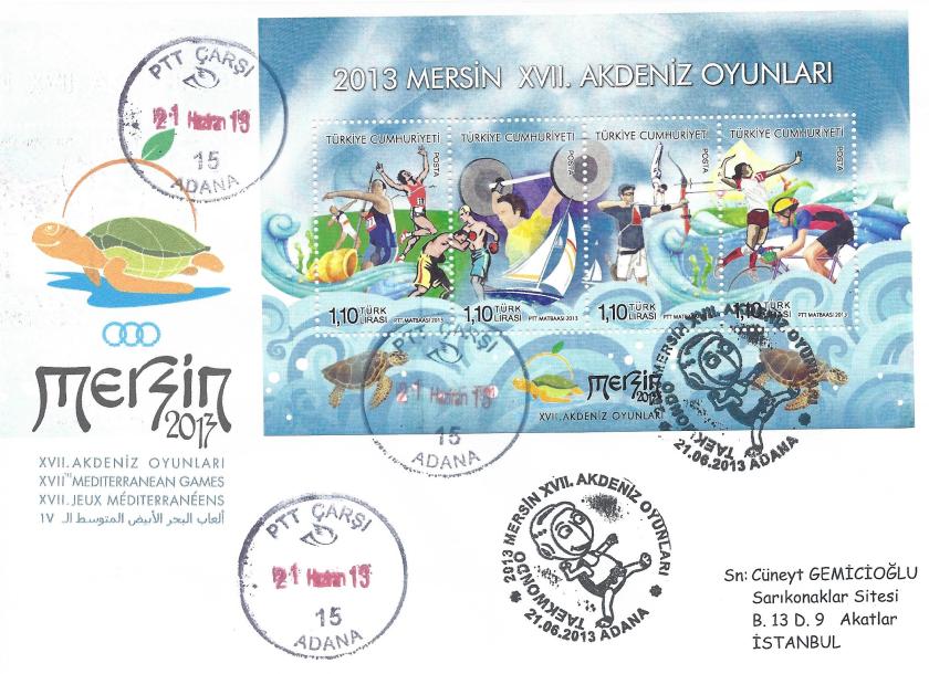 Akdeniz Oyunları Taekwondo damgası Adana