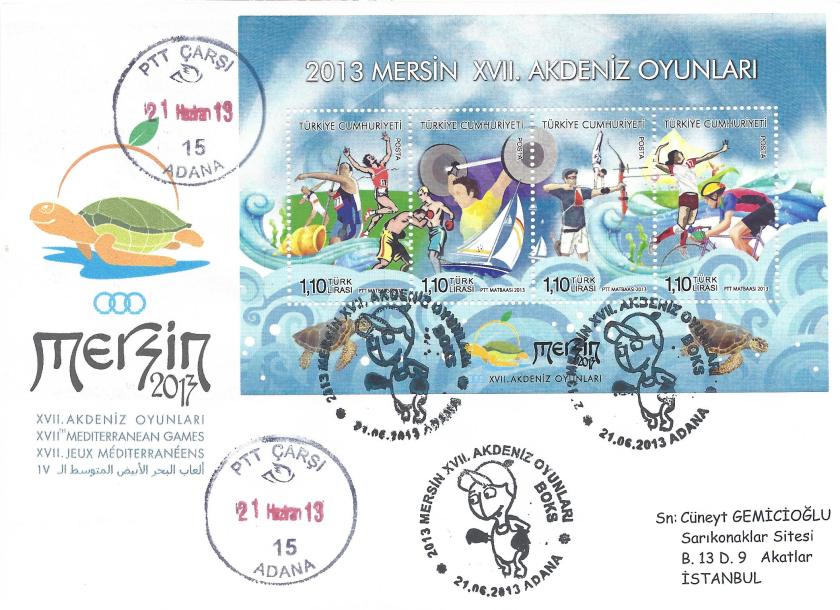 Akdeniz Oyunları Boks damgası Adana