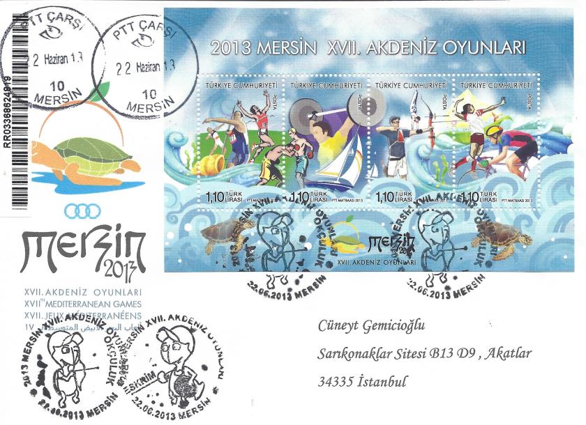 Akdeniz Oyunları Okçuluk damgası Mersin