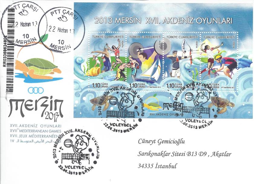 Akdeniz Oyunları Eskrim damgası Mersin