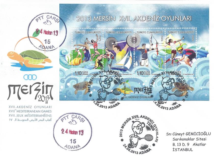 Akdeniz Oyunları Tenis damgası Adana