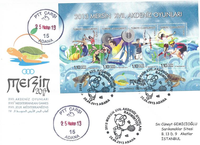 Akdeniz Oyunları Badminton damgası Adana