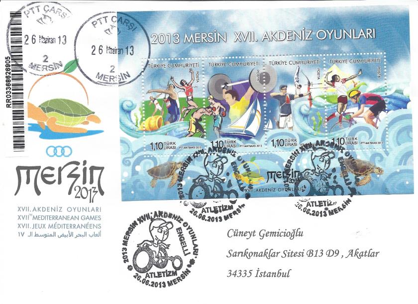 Akdeniz Oyunları Engelli Atletizm damgası Mersin