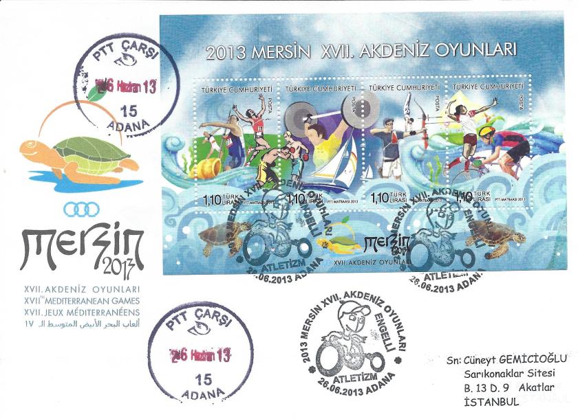 Akdeniz Oyunları Engelli Atletizm damgası Adana