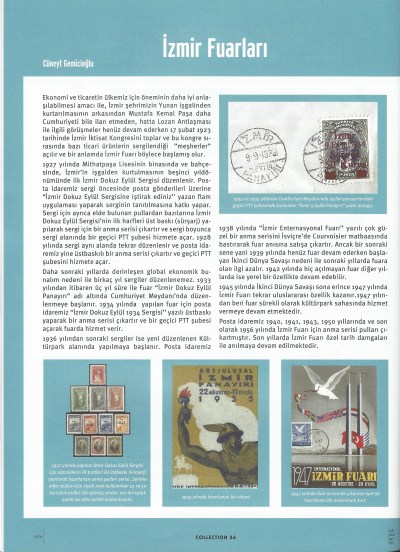 Collection dergisi Sayı 46 İzmir fuarı yazısı