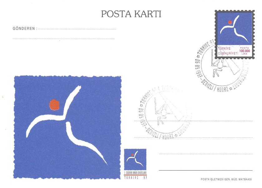 Dünya Hava Oyunları yelken kanat açılış damgası