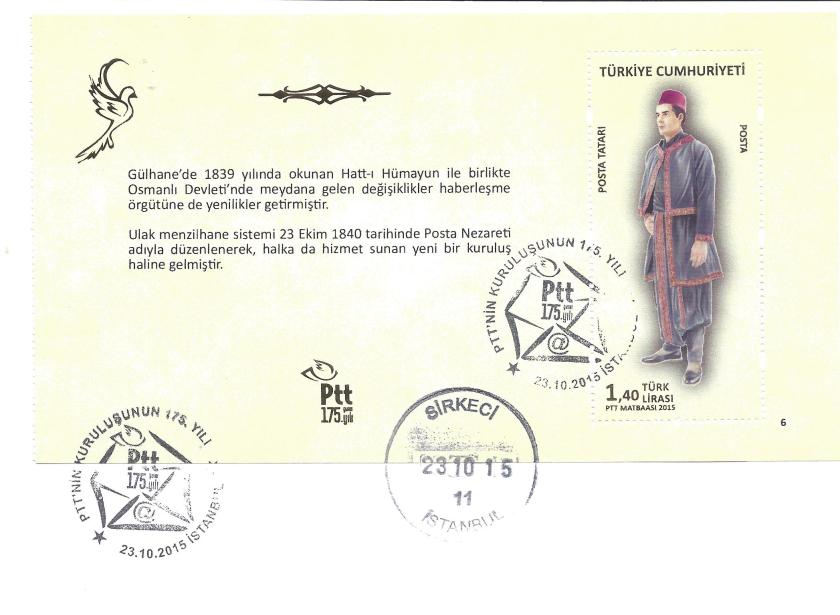 Posta Tatarı resimli ilk gün zarfı