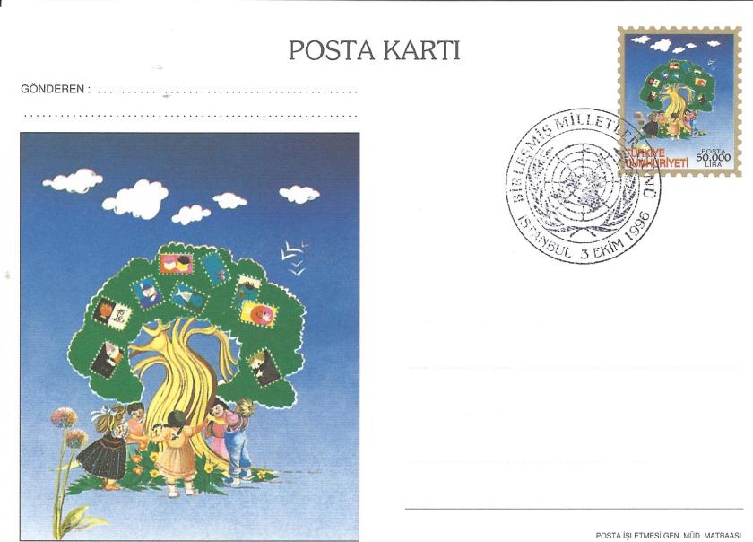 İstanbul '96 sergisi Birleşmiş Milletler günü damgası