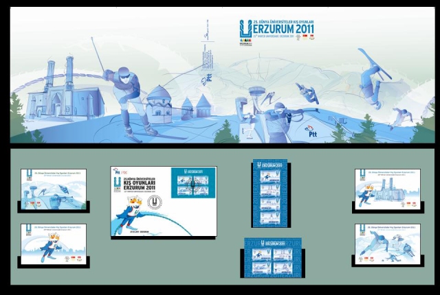 Erzurum kış oyunları pul portföyü