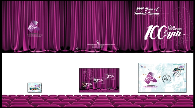 Sinemanın 100. yılı pul portföyü