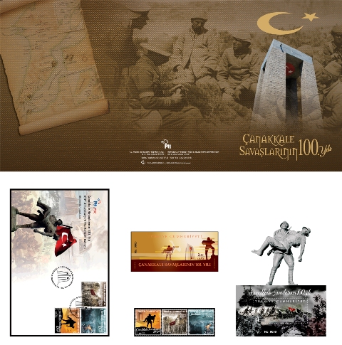 2015 Çanakkale Zaferi pul portföyü