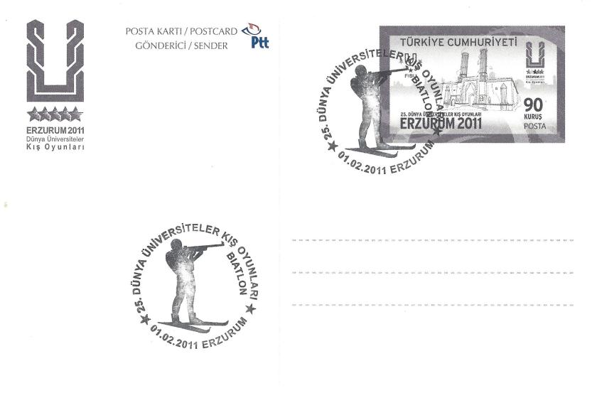 2011 Erzurum oyunları biatlon damgası