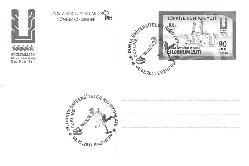 2011 Erzurum oyunları curling damgası