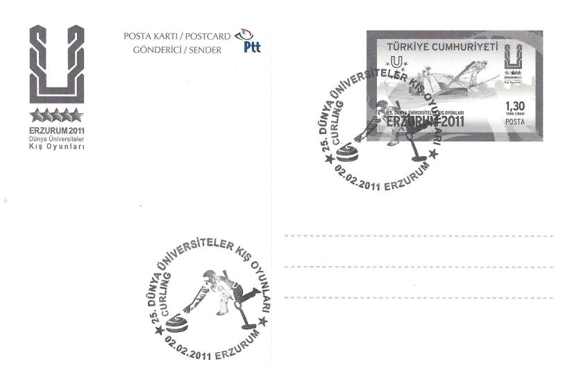 2011 Erzurum oyunları curling damgası
