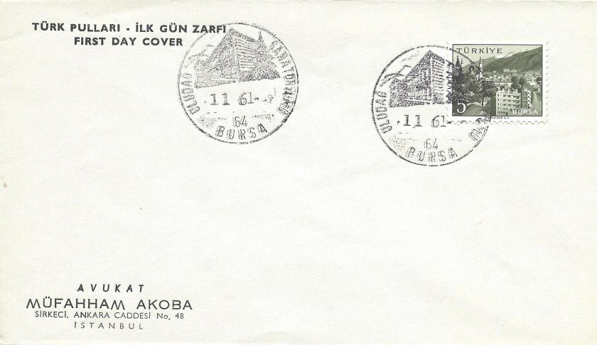 Uludağ sanatoryumu - Bursa turistik damga - 1961