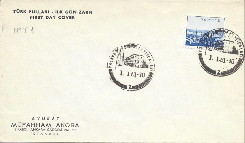Yalova kaplıcaları turistik damga - 1961