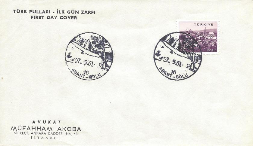 Abant - Bolu turistik damga – 1961