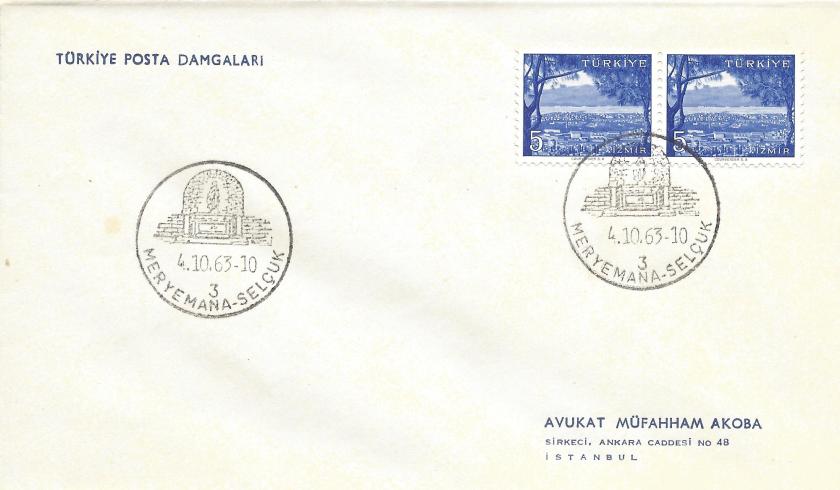 Meryemana - Selçuk turistik damga - 1963