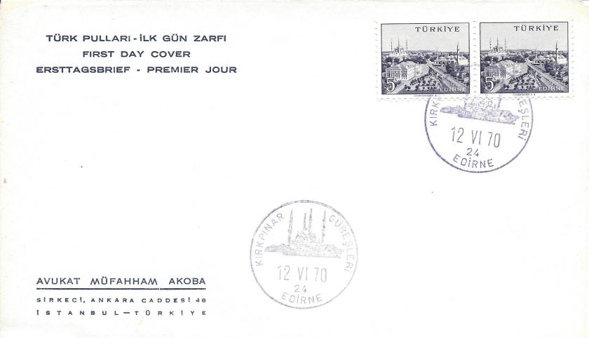 Kırkpınar güreşleri- Edirne turistik damga 1970