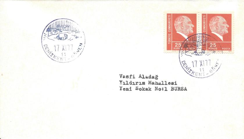 Denizkent - Gönen turistik damga - 1977