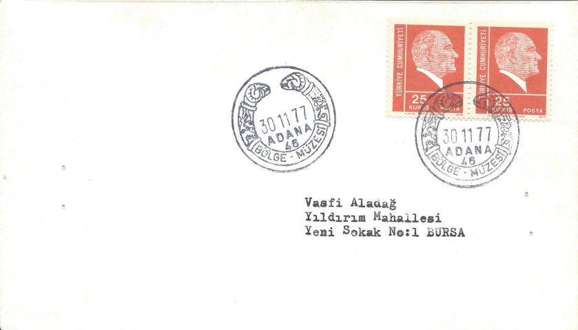Bölge müzesi - Adana turistik damga - 1977