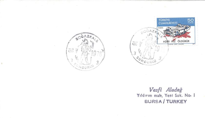 Boğazkale - Sungurlu turistik damga - 1970