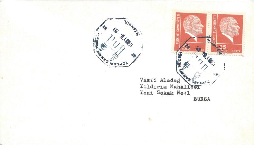 Topkapı sarayı müzesi turistik damga - 1973