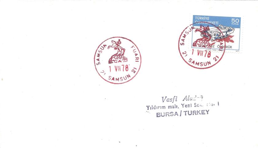 Samsun fuarı turistik damga - 1978