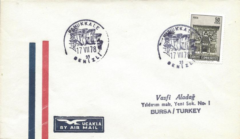 Pamukkale- Denizli turistik damga - 1978