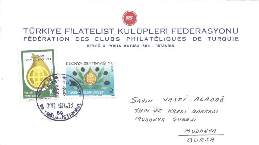 Türkiye filatelist kulüpleri federasyonu resimli damga - 1963