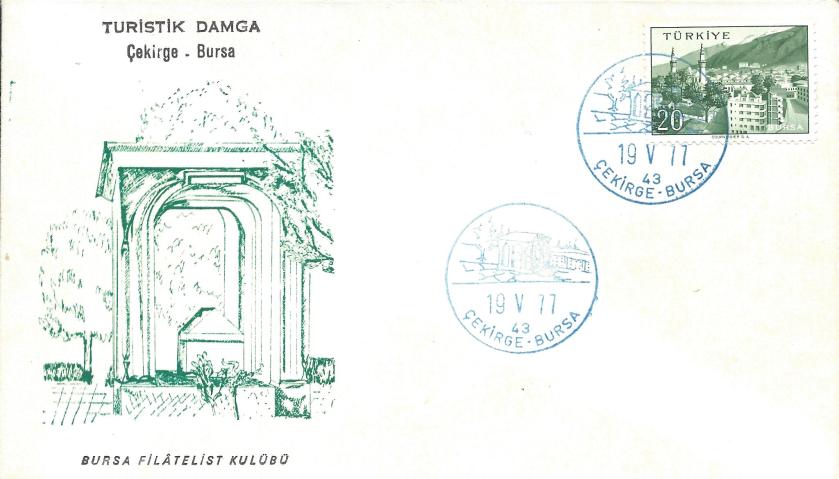 Çekirge-Bursa turistik damga - 1977