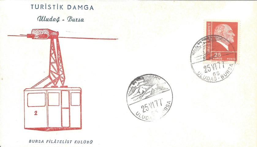 Uludağ-Bursa turistik damga - 1977