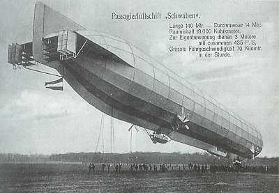 1912 Hava postası taşıyan LZ 10 hava gemisi