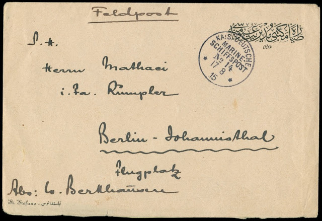 Uçuş Okulu Müdürlüğü antetli zarf